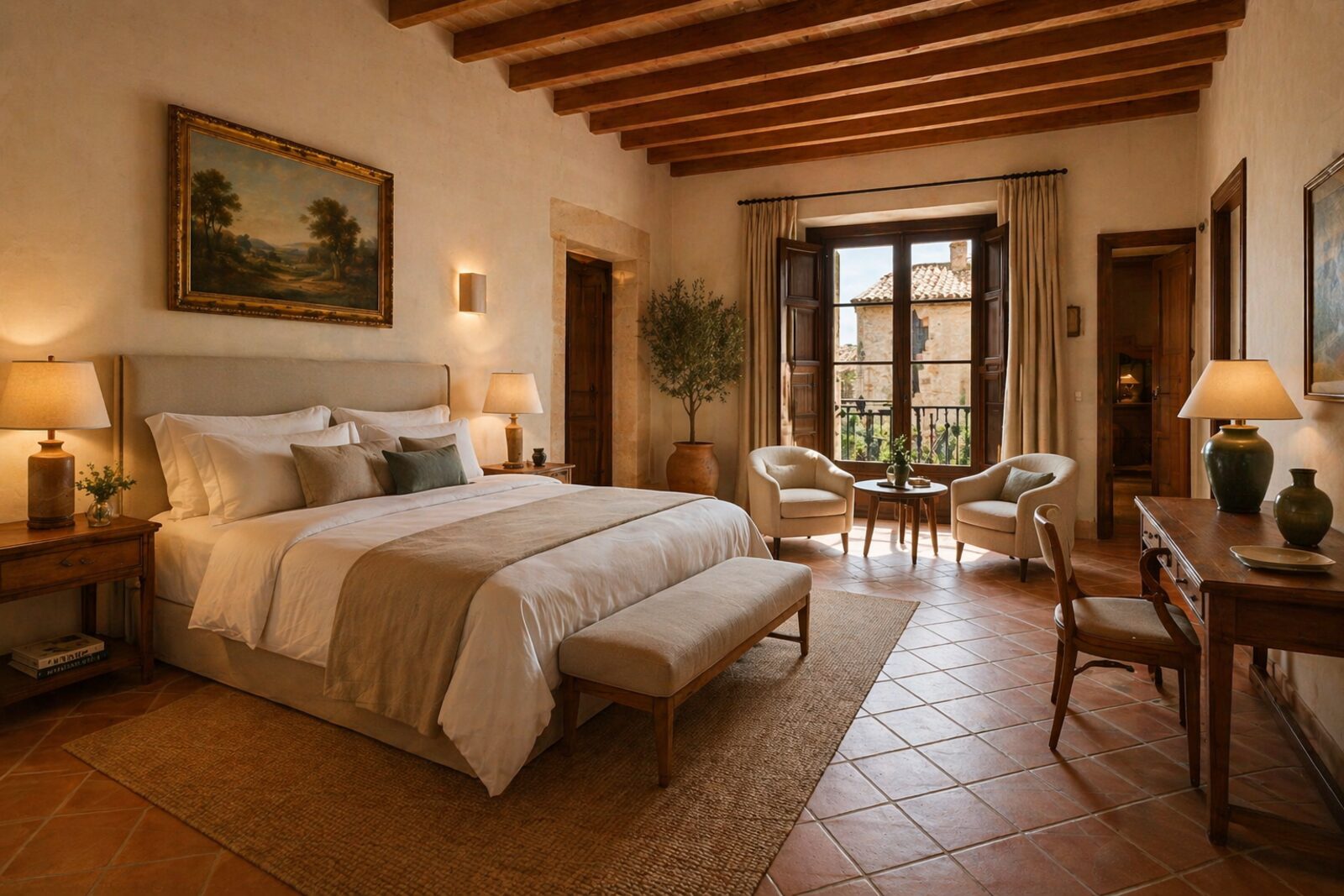 Render de una suite del hotel